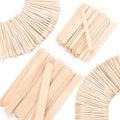 BeautyGuzalies 500 Count Wooden Wax Applicator Sticks, 4 Sizes for At Home Waxing Copy title
